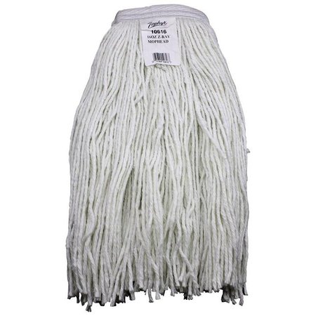 CHICKASAW Zephyr ZRay 10624 Wet Mop Head, 24 oz Capacity, 114 in Headband, Rayon 10624L